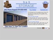 Tablet Screenshot of bnbstorage.com